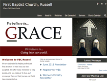 Tablet Screenshot of fbcrussell.org
